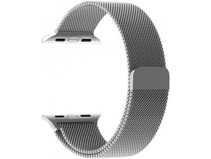 Apple watch řemínek milánský tah silver 38/40/41 mm