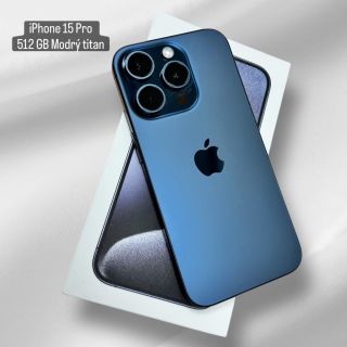📱 Právě na Jabkobazaru ✌️ iPhone 15 Pro 512 GB Modrý titan Krátce používaný, stav téměř nového kusu, plně funkční a...