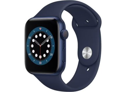 Apple Watch Series 6 44mm GPS (Stav A) Modrá s tmavomodrým športovým remienkom
