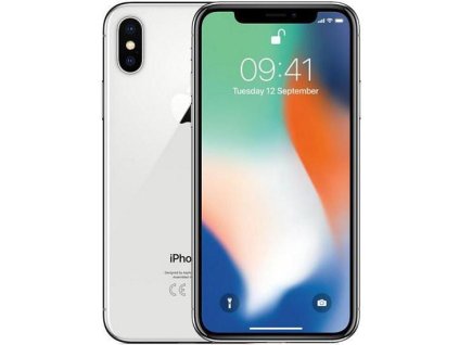 iPhone X 64GB (Stav A-) Strieborná