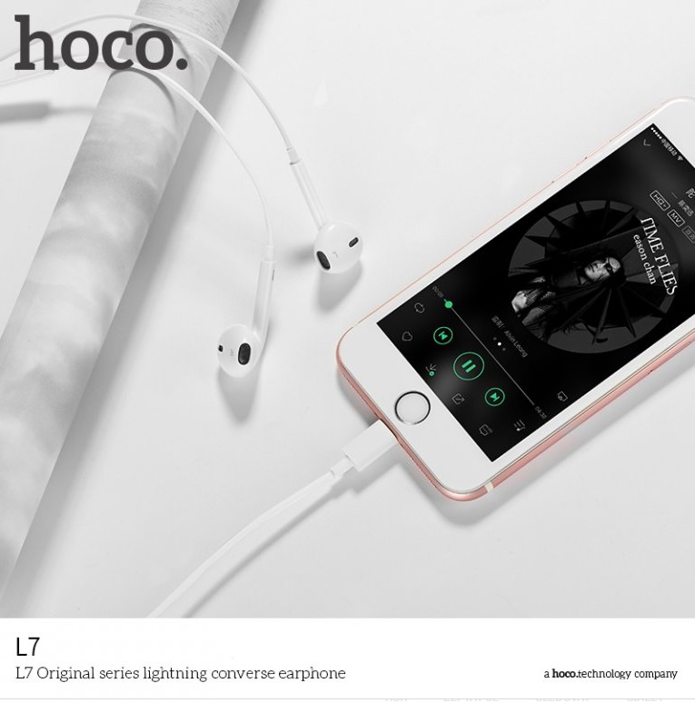 Sluchátka pro iPhone a iPad - HOCO, L7 Plus Lightning (obrázek 3)