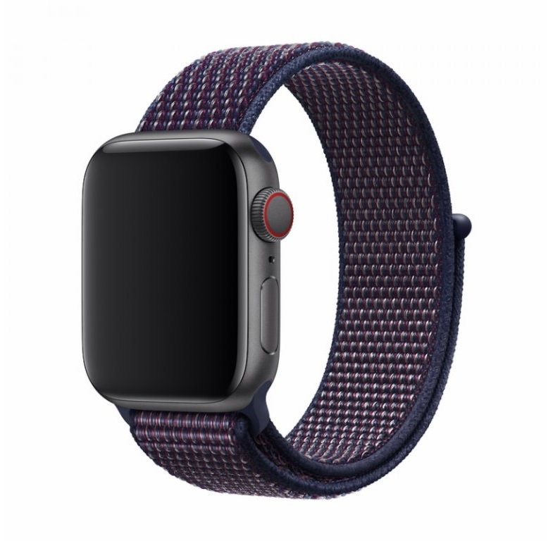 Řemínek pro Apple Watch 38mm / 40mm - Devia, Sport3 Indigo