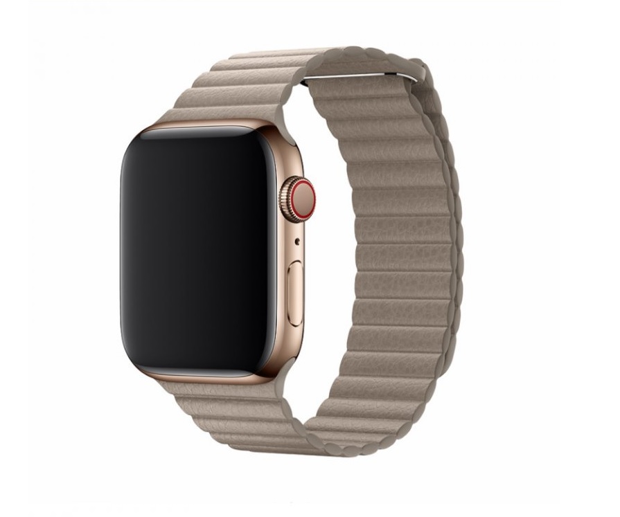 Řemínek pro Apple Watch 38mm / 40mm - Devia, LeatherLoop Stone