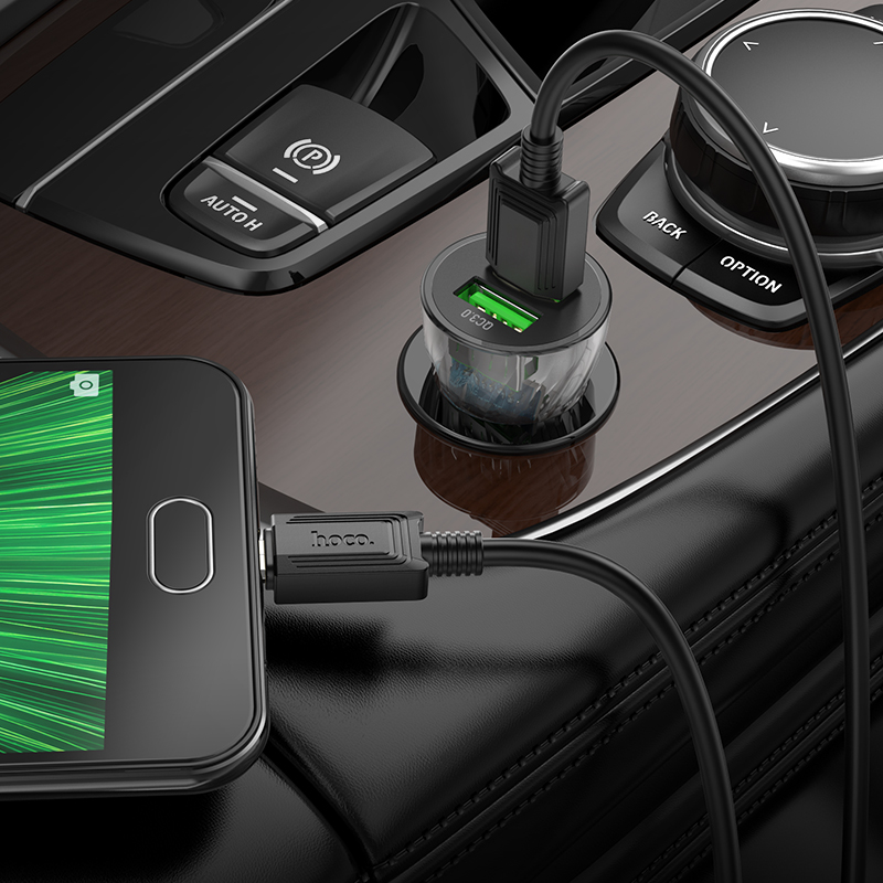 Autonabíječka Dual USB-A 20W - Hoco Z47 (obrázek 3)