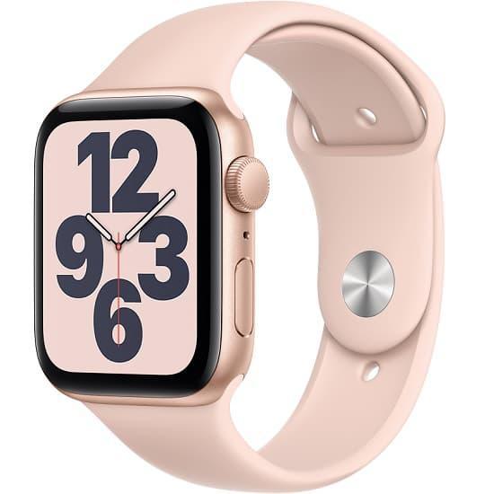 Apple Watch SE (2020) 40mm GPS (Stav A-) Zlatý hliník s růžovým sportovním řemínkem