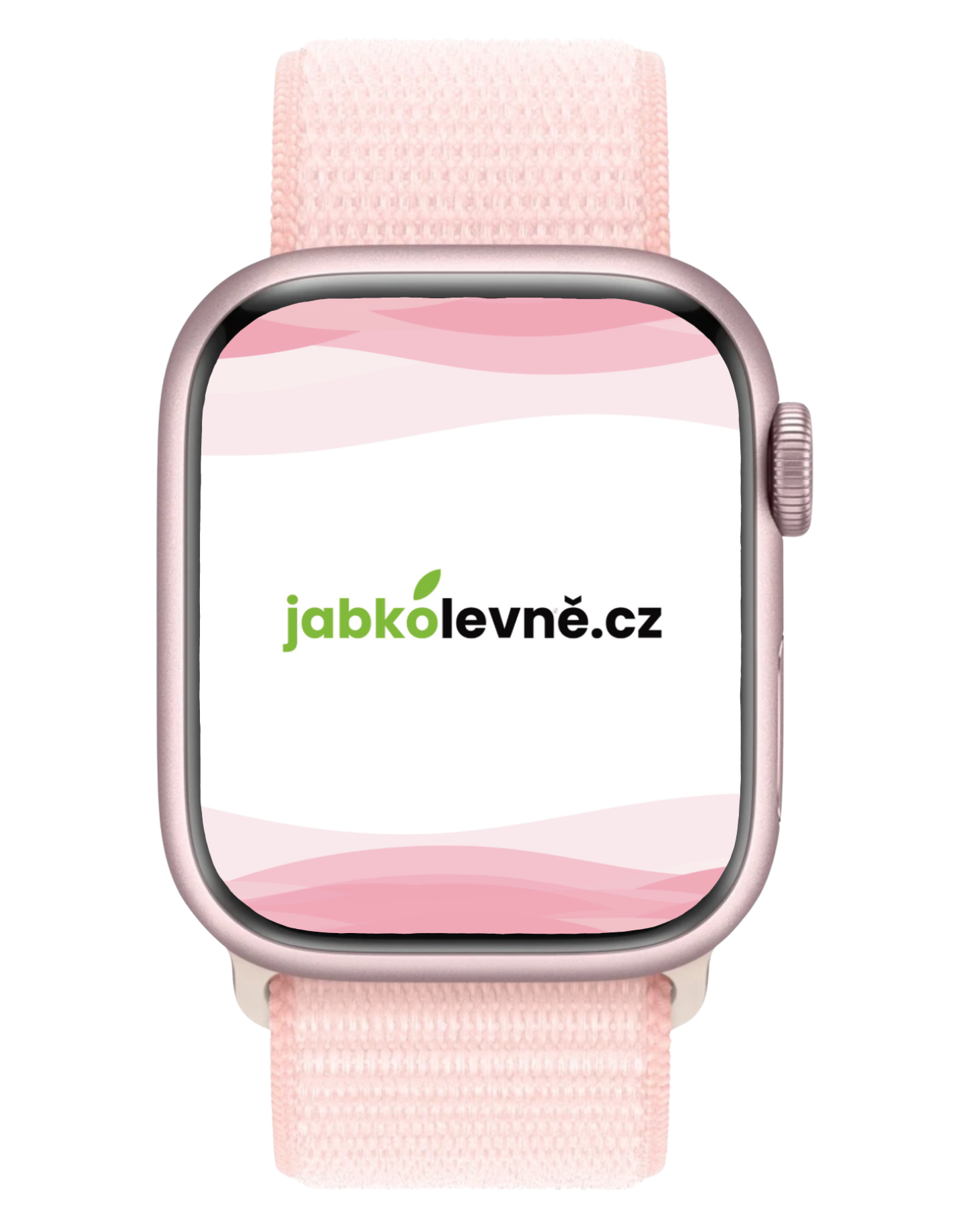 Apple Watch Series 9 45mm Cellular (Stav A-) Růžový hliník s temně modrým sportovním řemínkem MNK43CS/A