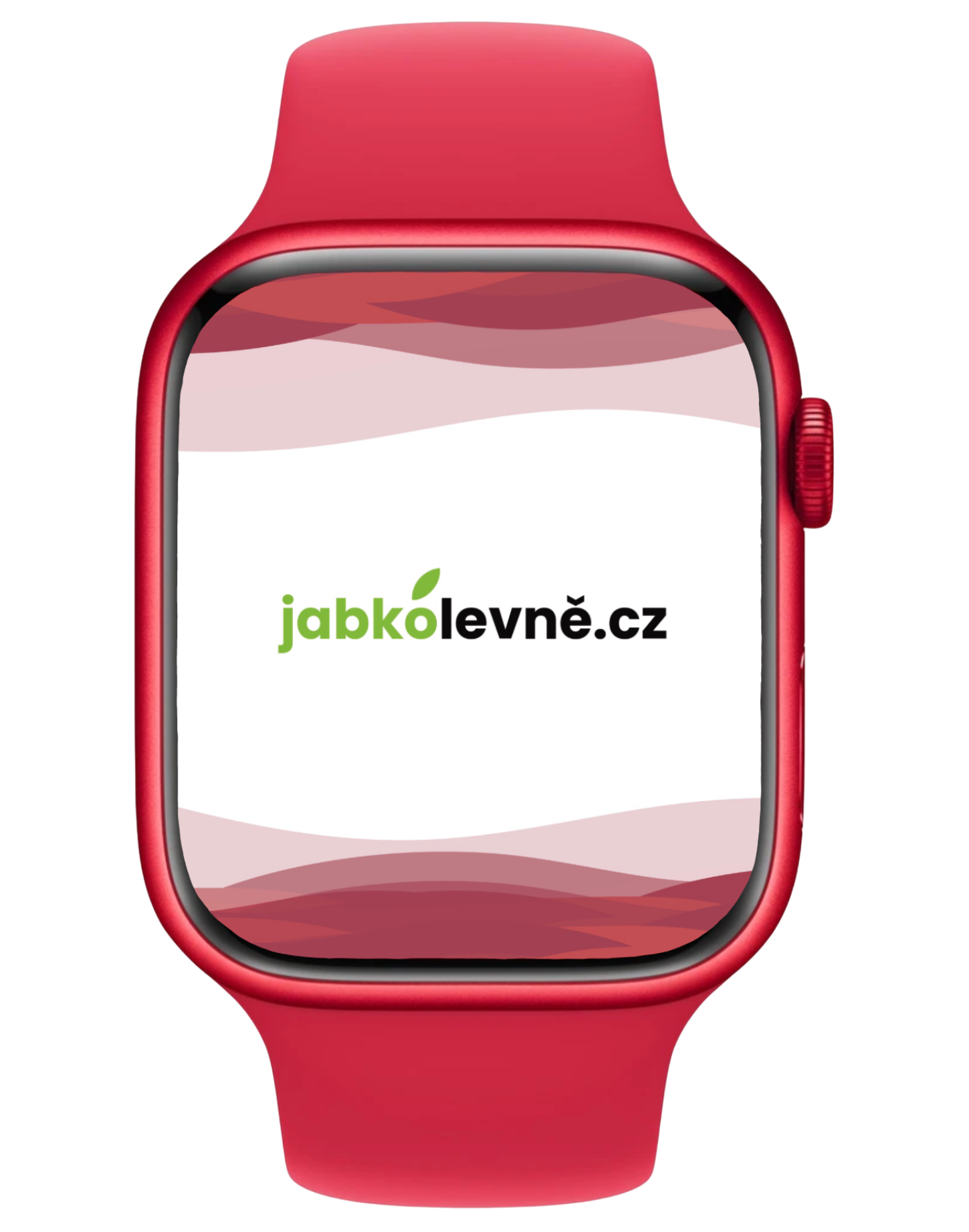 Apple Watch Series 8 45mm GPS (Stav A-) Červené s červeným sportovním řemínkem MNK43CS/A