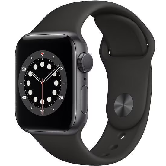 Apple Watch Series 6 40mm GPS (Stav A) Vesmírně šedé s temně modrým sportovním řemínkem MRGE3QC/A