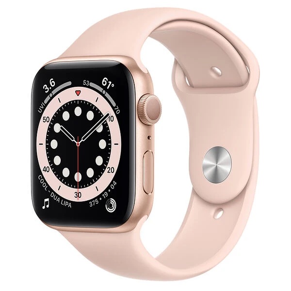 Apple Watch Series 6 40mm GPS (Stav A) Růžová s růžovým sportovním řemínkem MRGE3QC/A
