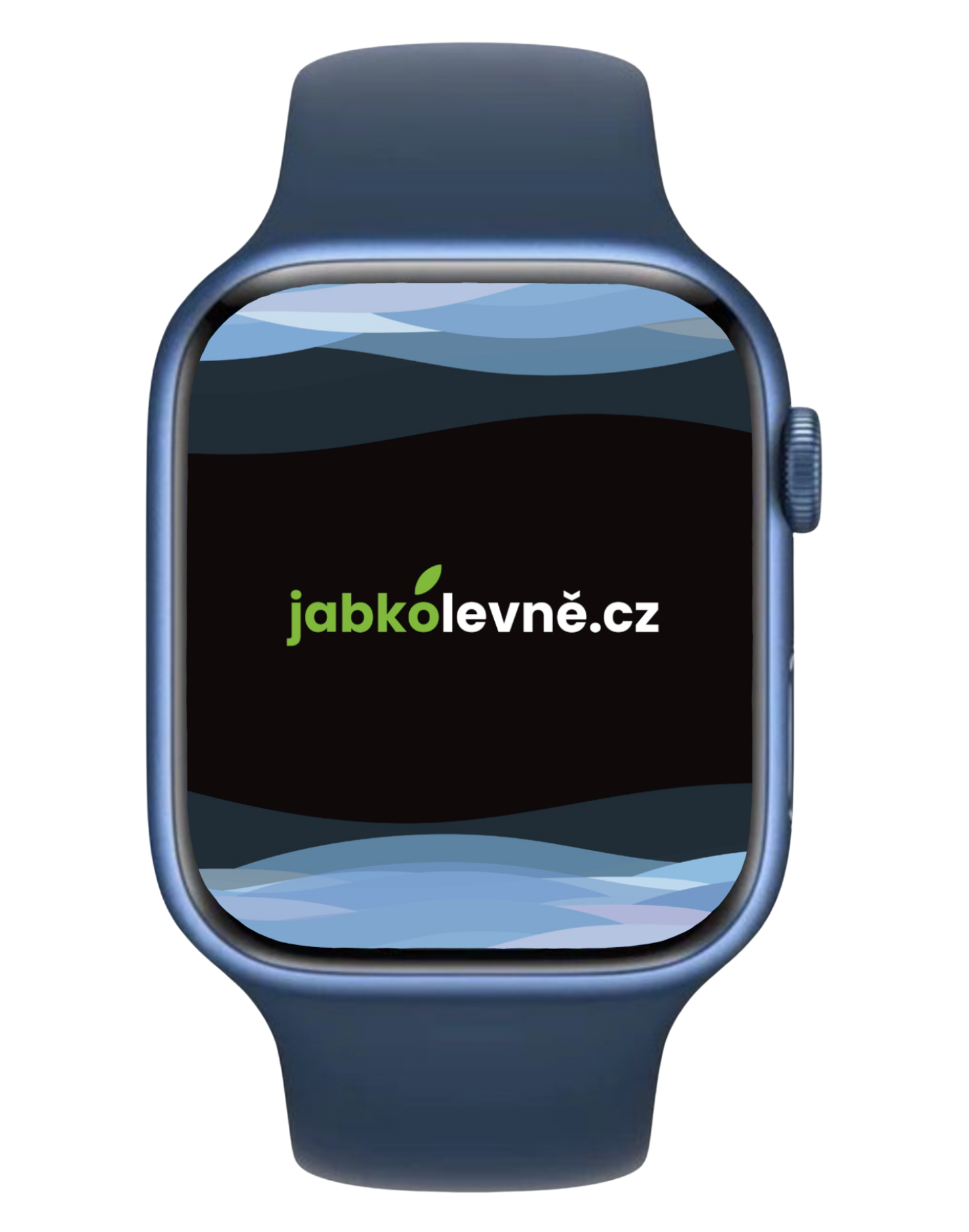 Apple Watch Series 7 41mm GPS (Stav A-) Modré s temně modrým sportovním řemínkem