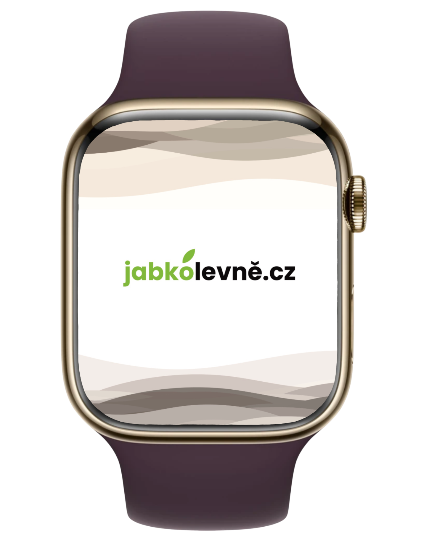 Apple Watch Series 7 41mm Cellular (Stav A) Zlatá nerezová ocel s tmavě modrým sportovním řemínkem