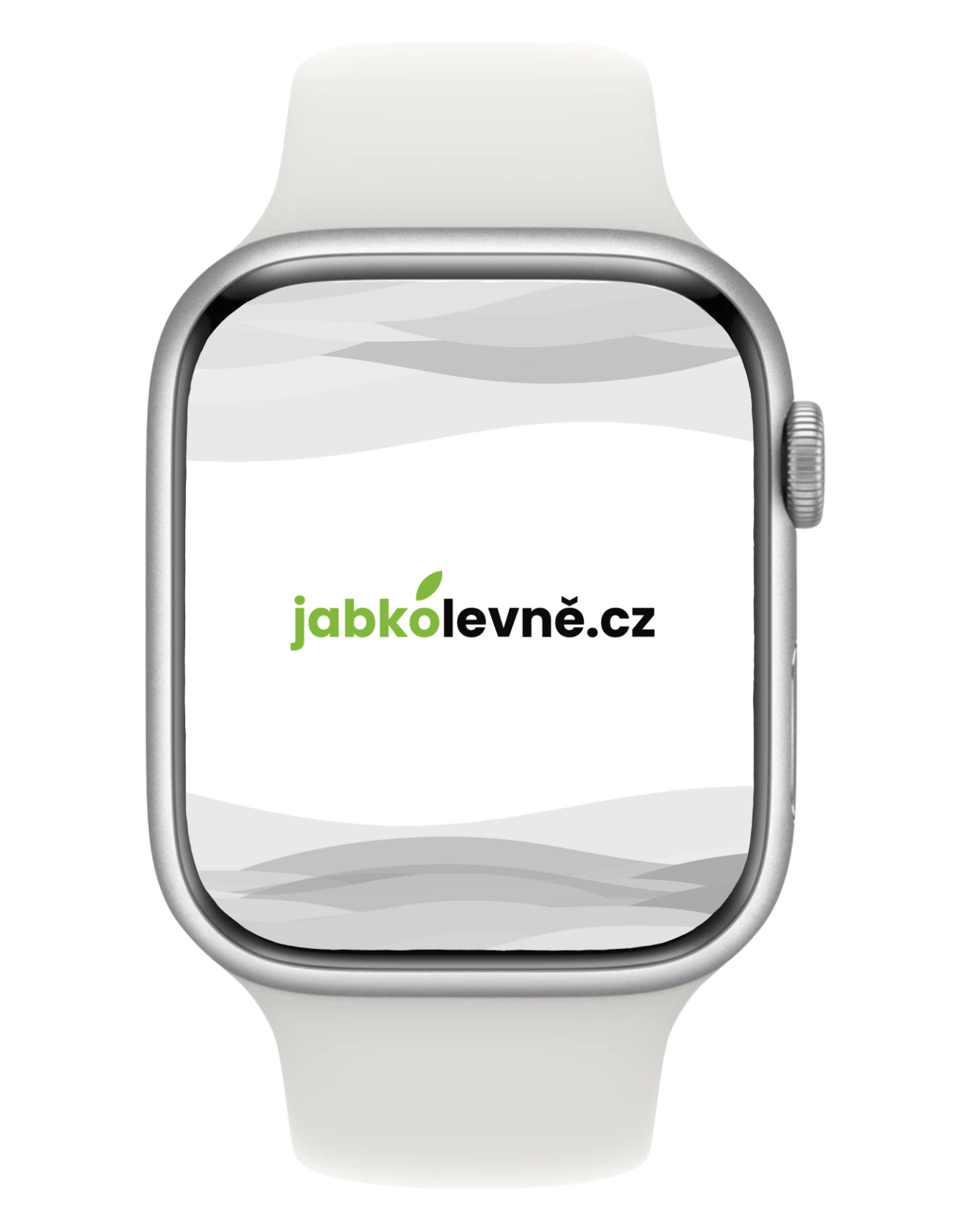 Apple Watch Series 8 45mm GPS (Stav A-) Stříbrné s bílým sportovním řemínkem MNK43CS/A