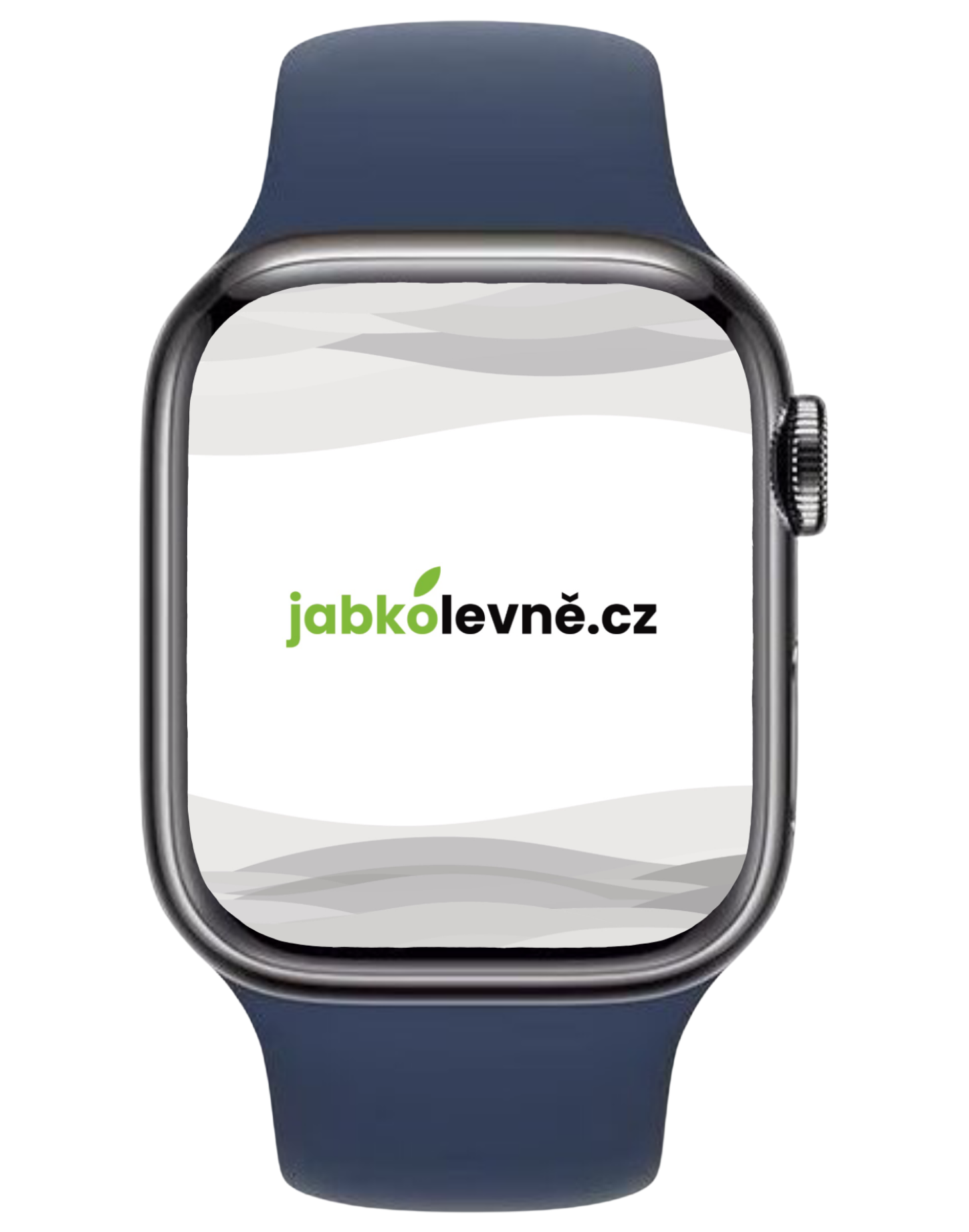 Apple Watch Series 7 45mm Cellular (Stav A) Titán s temně modrým sportovním řemínkem