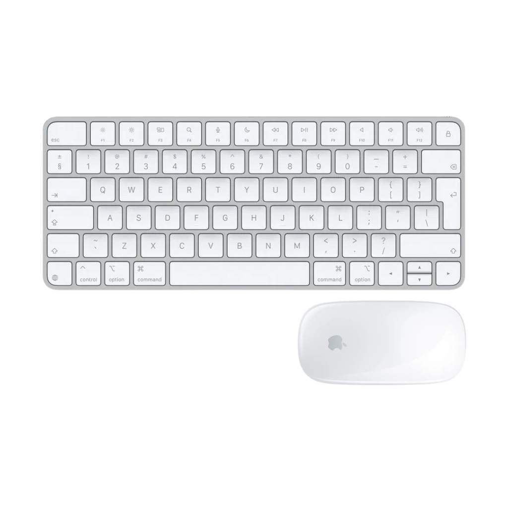Set Apple Magic Mouse + Apple Magic Keyboard bez Touch ID bez CZ znaků (Zánovní) Stříbrná