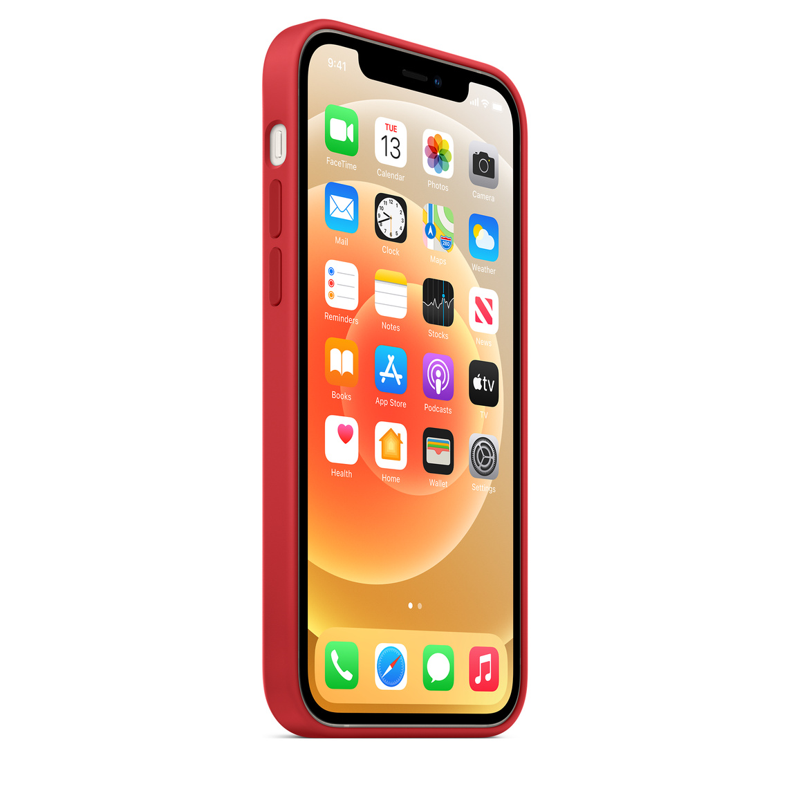 Silikonový MagSafe kryt na iPhone 13 - RED (obrázek 3)