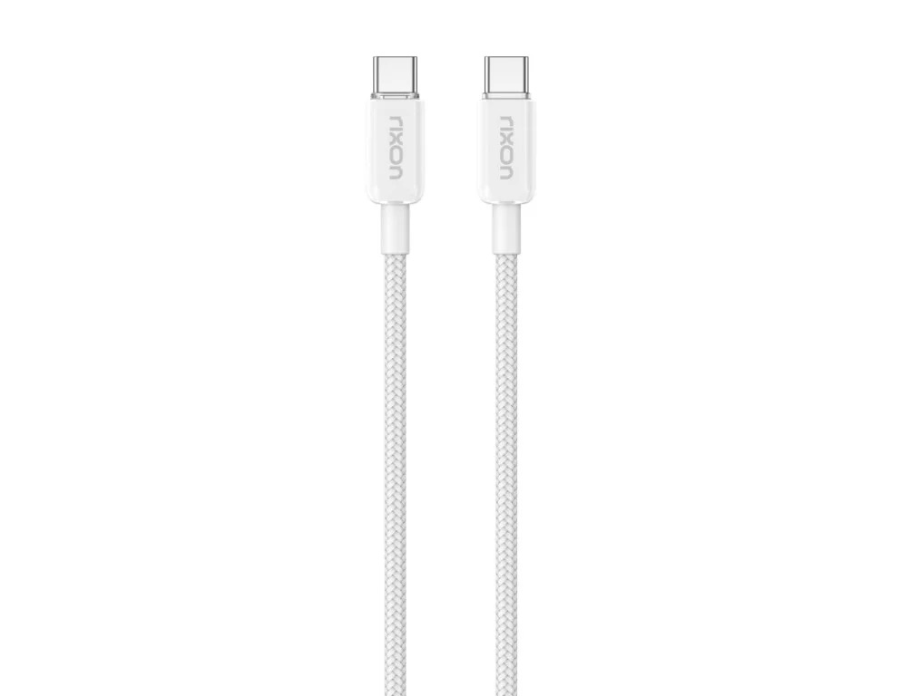 Kabel USB-C / USB-C (1m) Bílý - Rixon