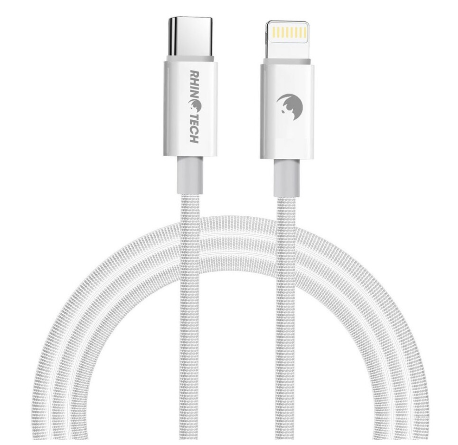 Kabel USB-C / Lightning (1m) 27W Bílý - RhinoTech