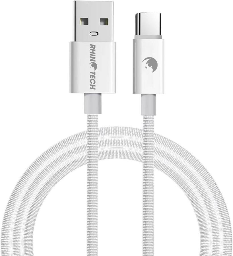 Kabel USB-A / USB-C (1m) 27W Bílý - RhinoTech