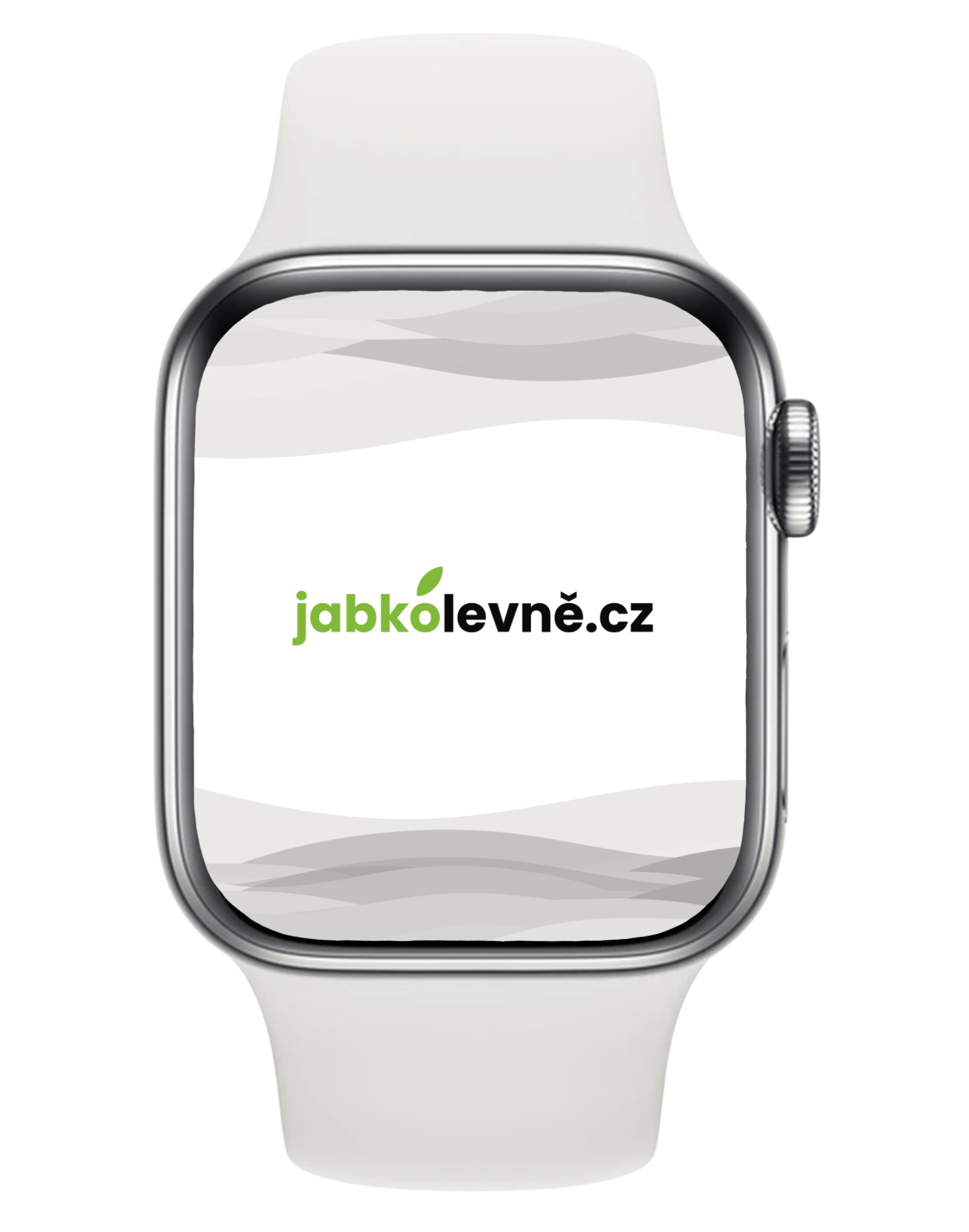 Apple Watch Series 6 44mm Cellular (Stav A/B) Stříbrná nerezová ocel s bílým sportovním řemínkem MRGE3QC/A