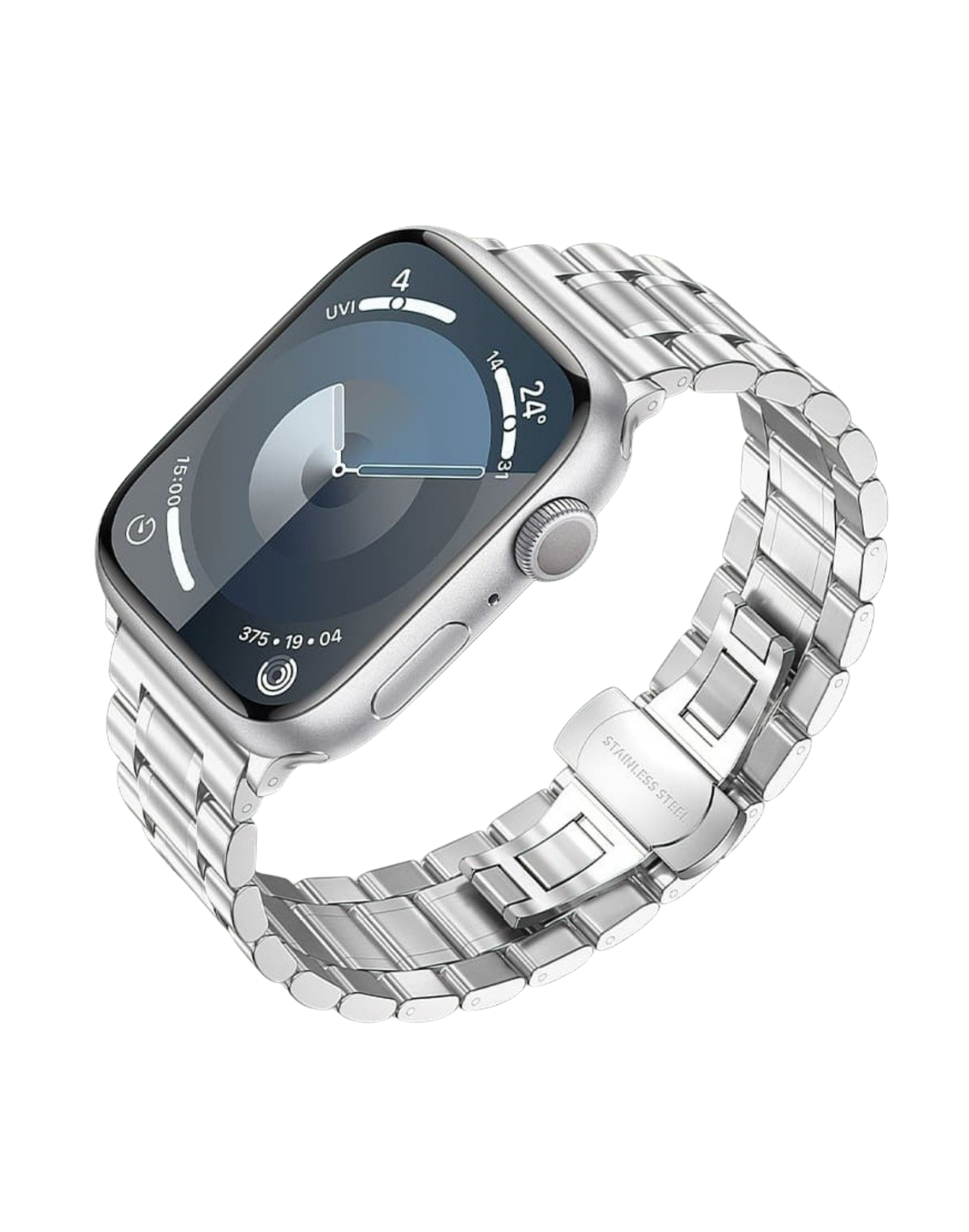Řemínek pro Apple Watch 42 / 44 / 45 / 49 mm Stainless Steel - Silver - Hoco WA32