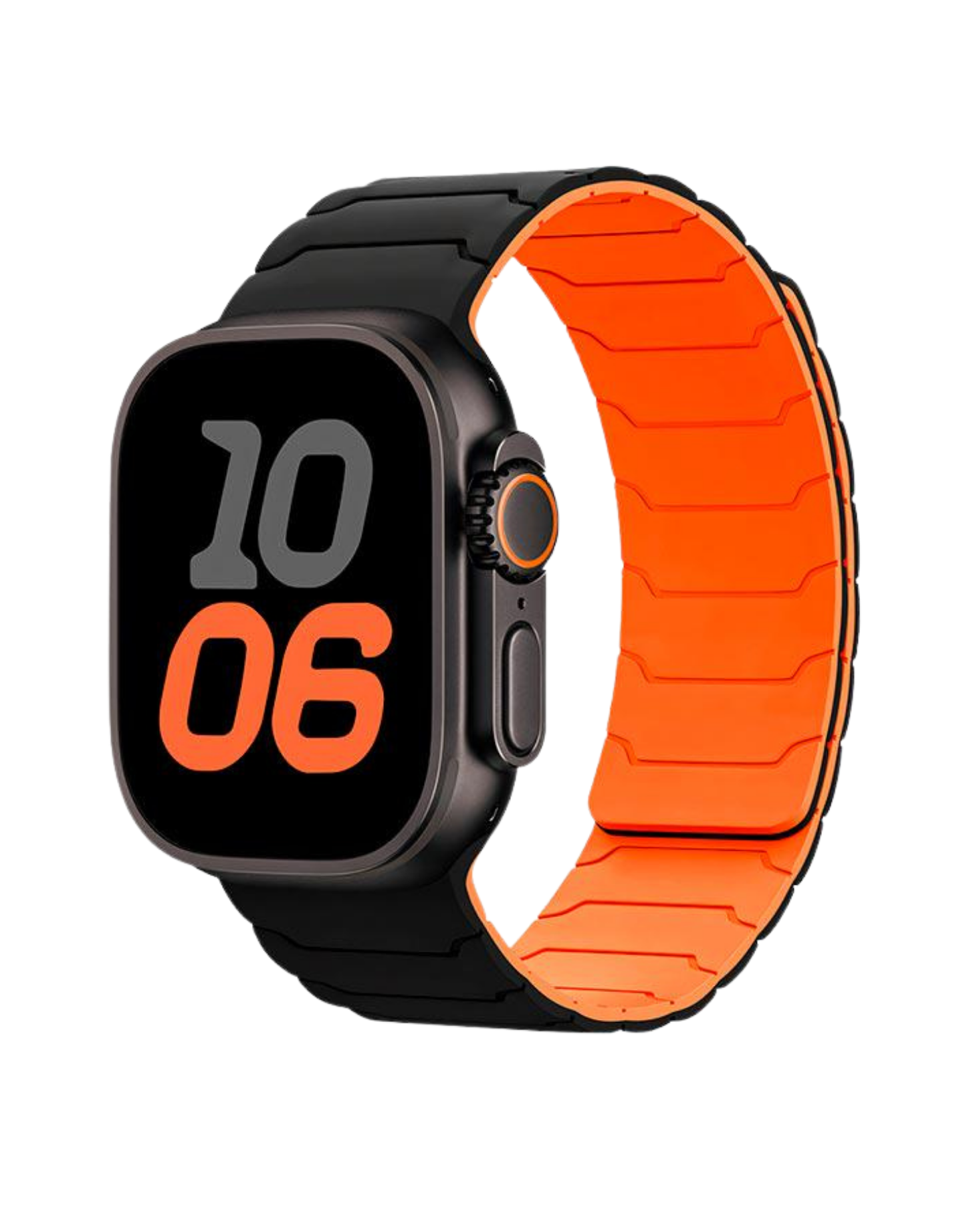 Řemínek pro Apple Watch 38 / 40 / 41 / 42 mm - Black / Orange - Hoco WA39