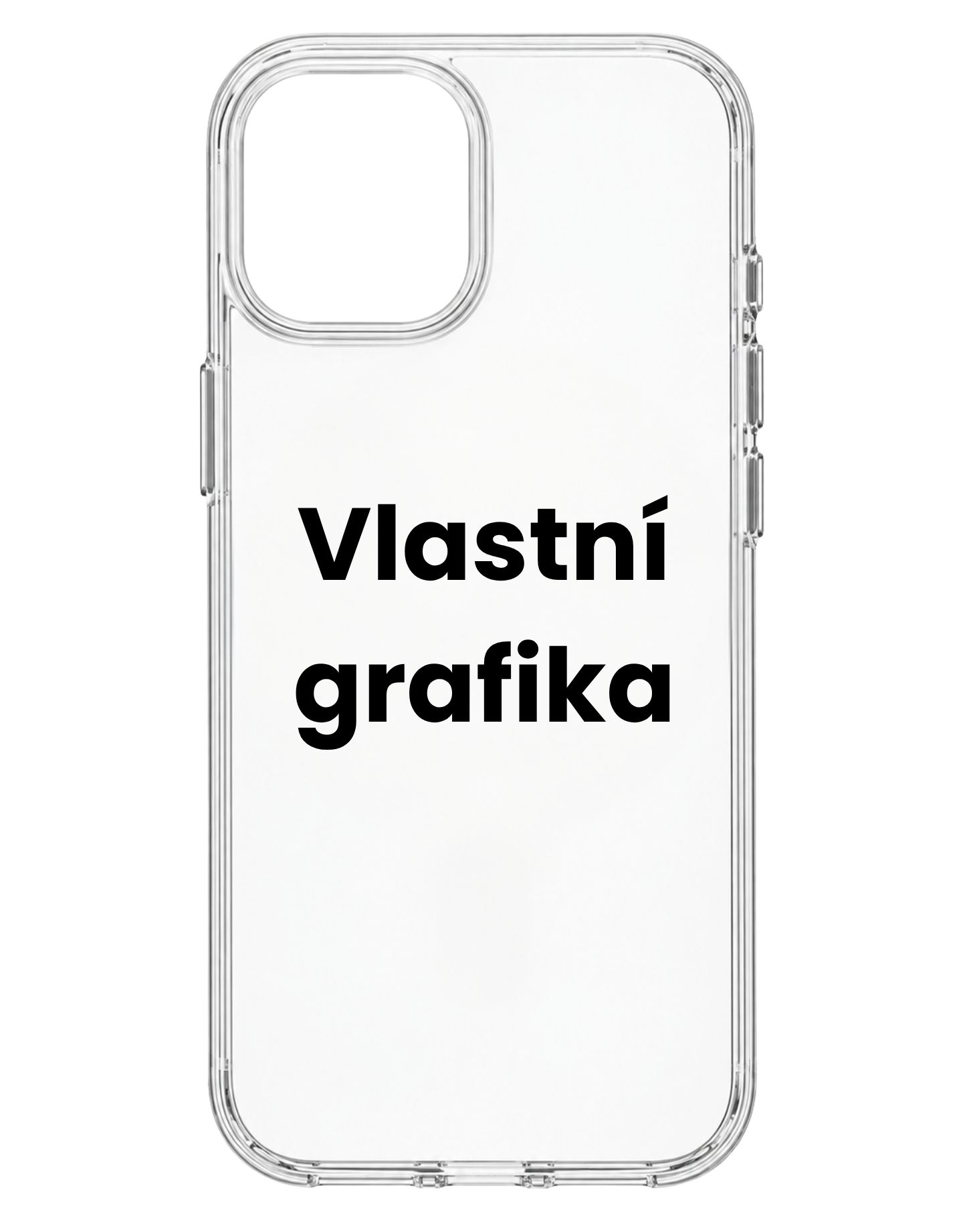 Vlastní design na transparentní kryt na iPhone 14 Plus