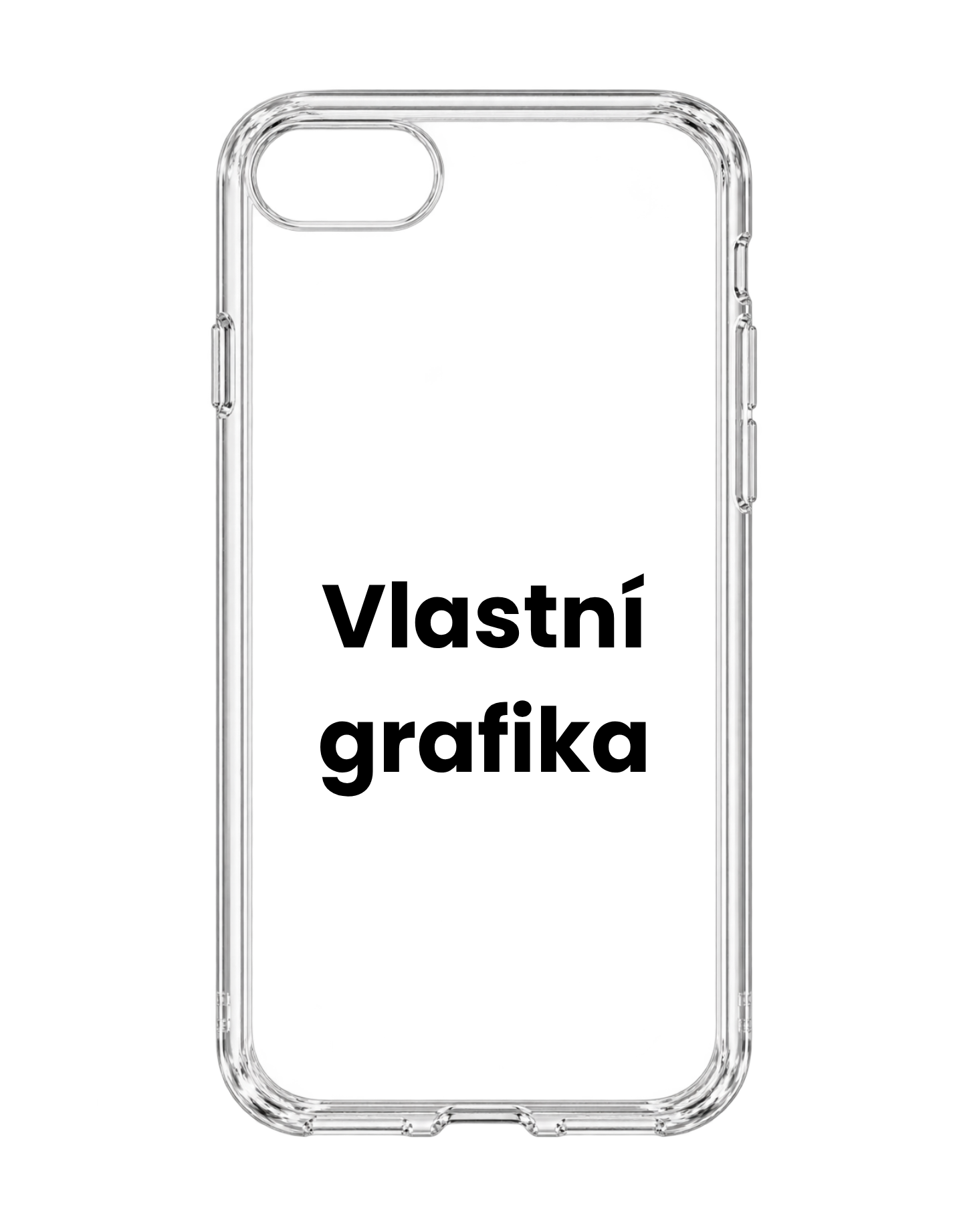 Vlastní design na transparentní kryt na iPhone SE 2020 / SE 2022
