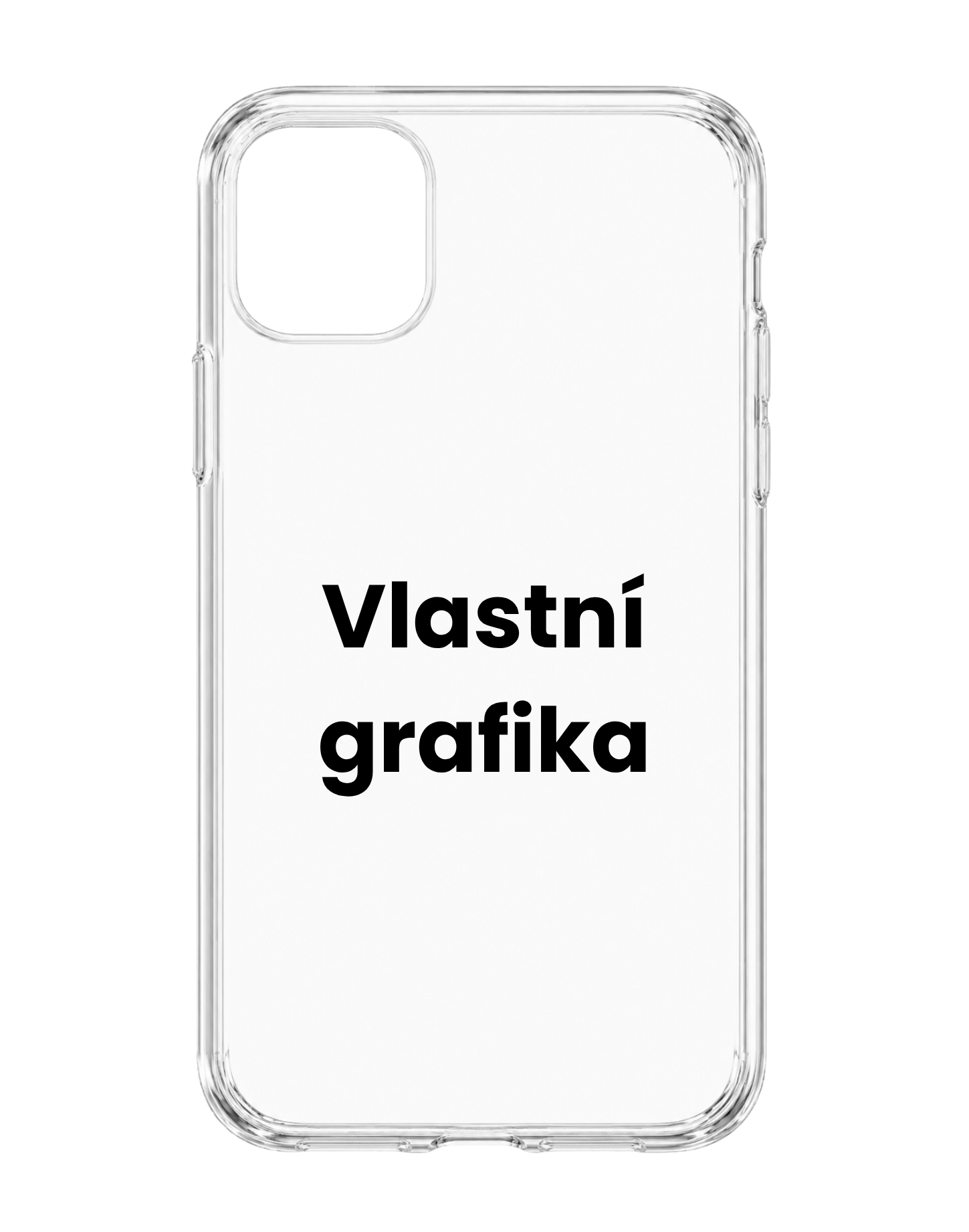 Transparentní kryt s vlastní grafikou na iPhone 15 Pro Max