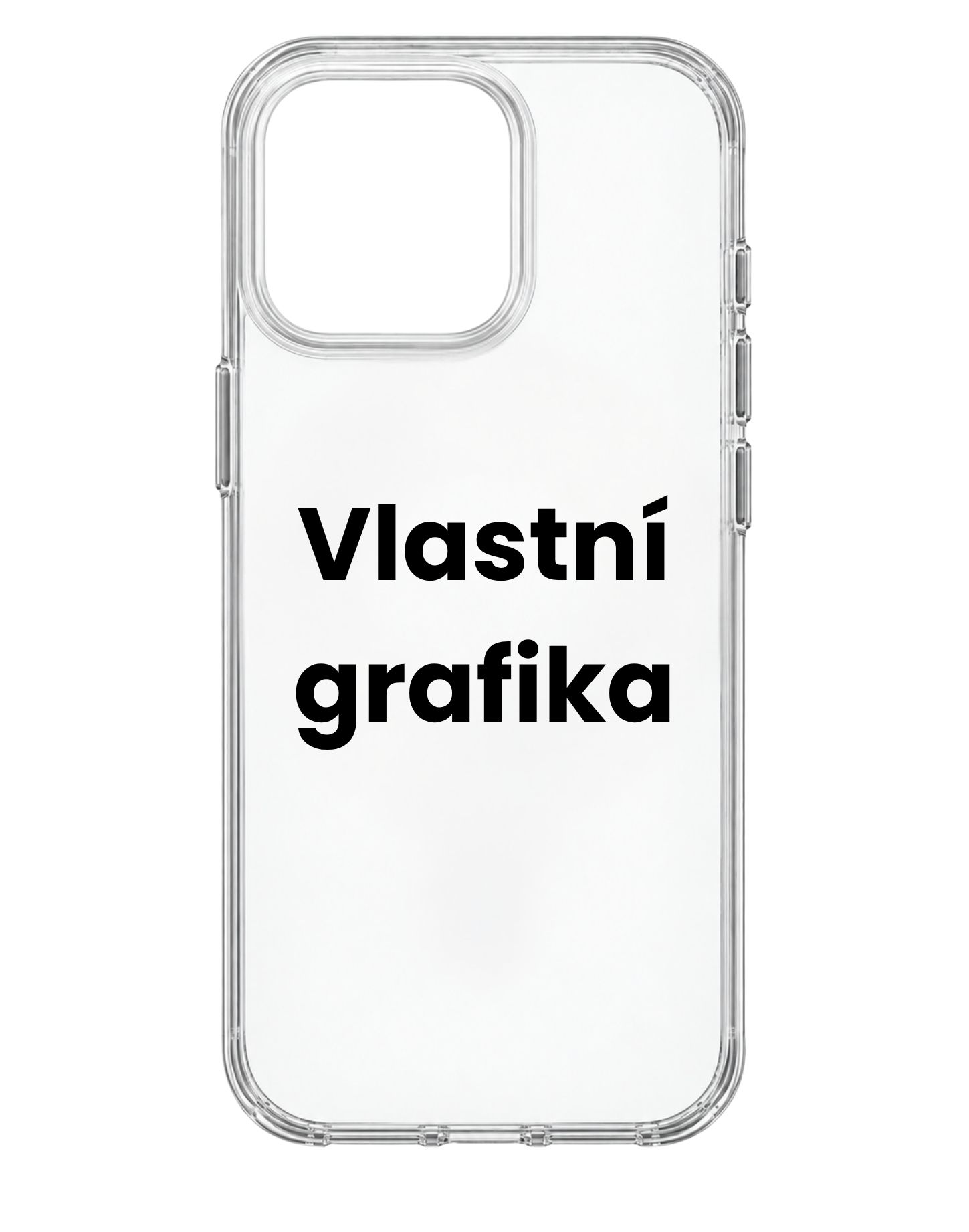 Vlastní design na transparentní kryt na iPhone 15 Pro Max