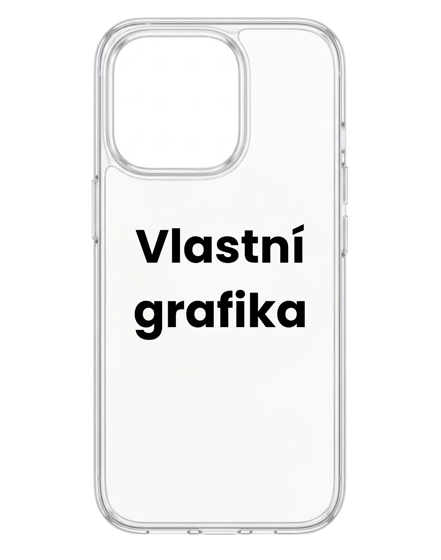 Vlastní design na transparentní kryt na iPhone 16 Pro Max