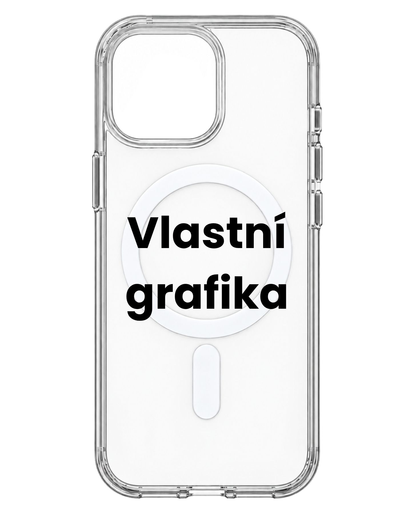 Vlastní design na transparentní MagSafe kryt na iPhone 13 Mini