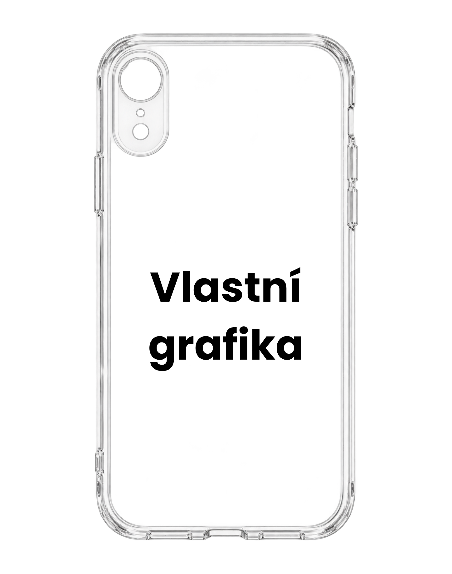Vlastní design na transparentní kryt na iPhone X / XS