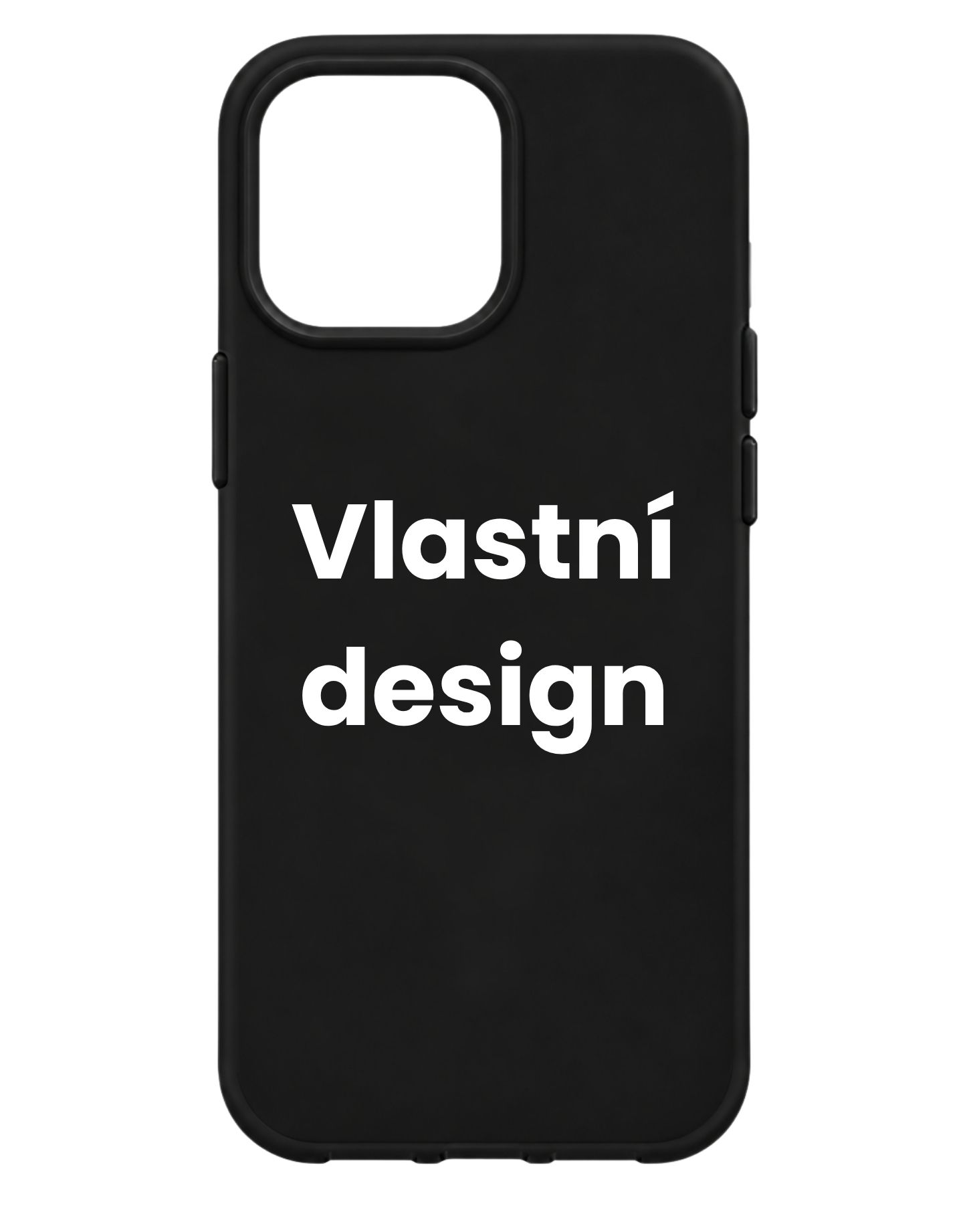 Vlastní design na černý kryt na iPhone 13