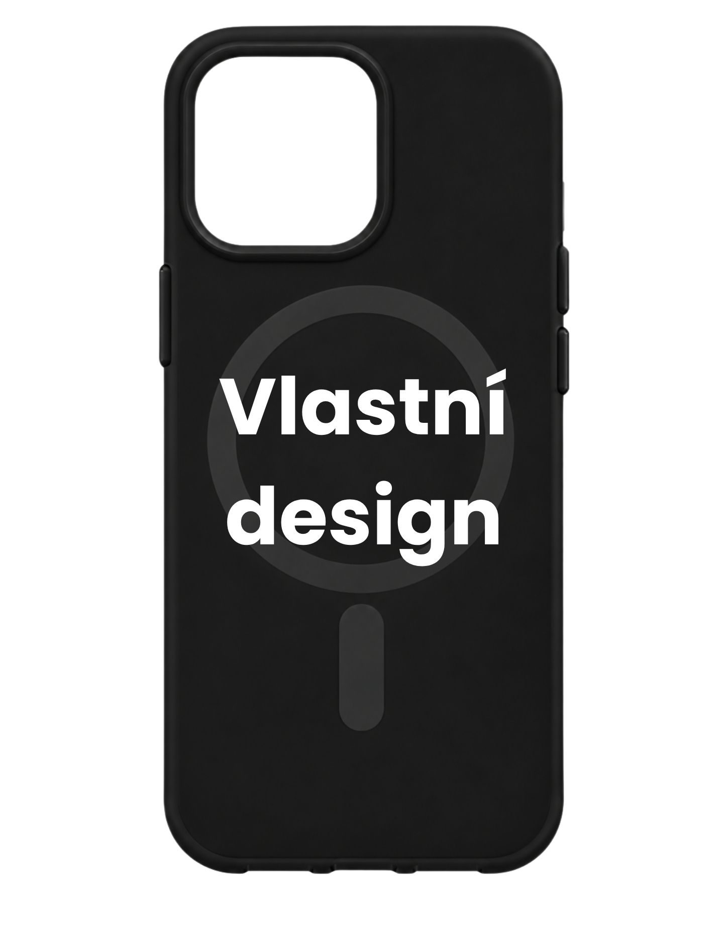 Vlastní design na černý MagSafe kryt na iPhone 13