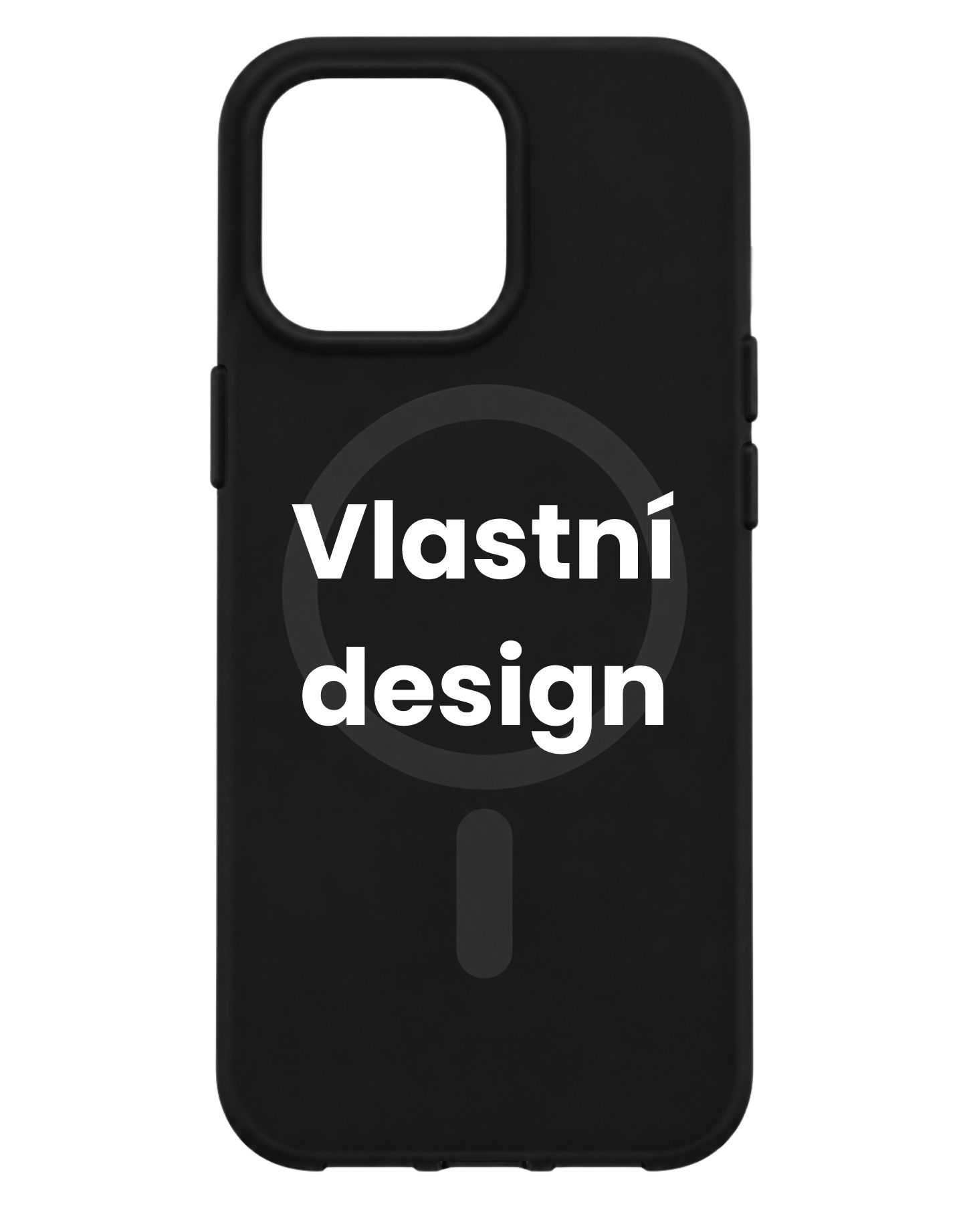Vlastní design na černý MagSafe kryt na iPhone 13 Pro