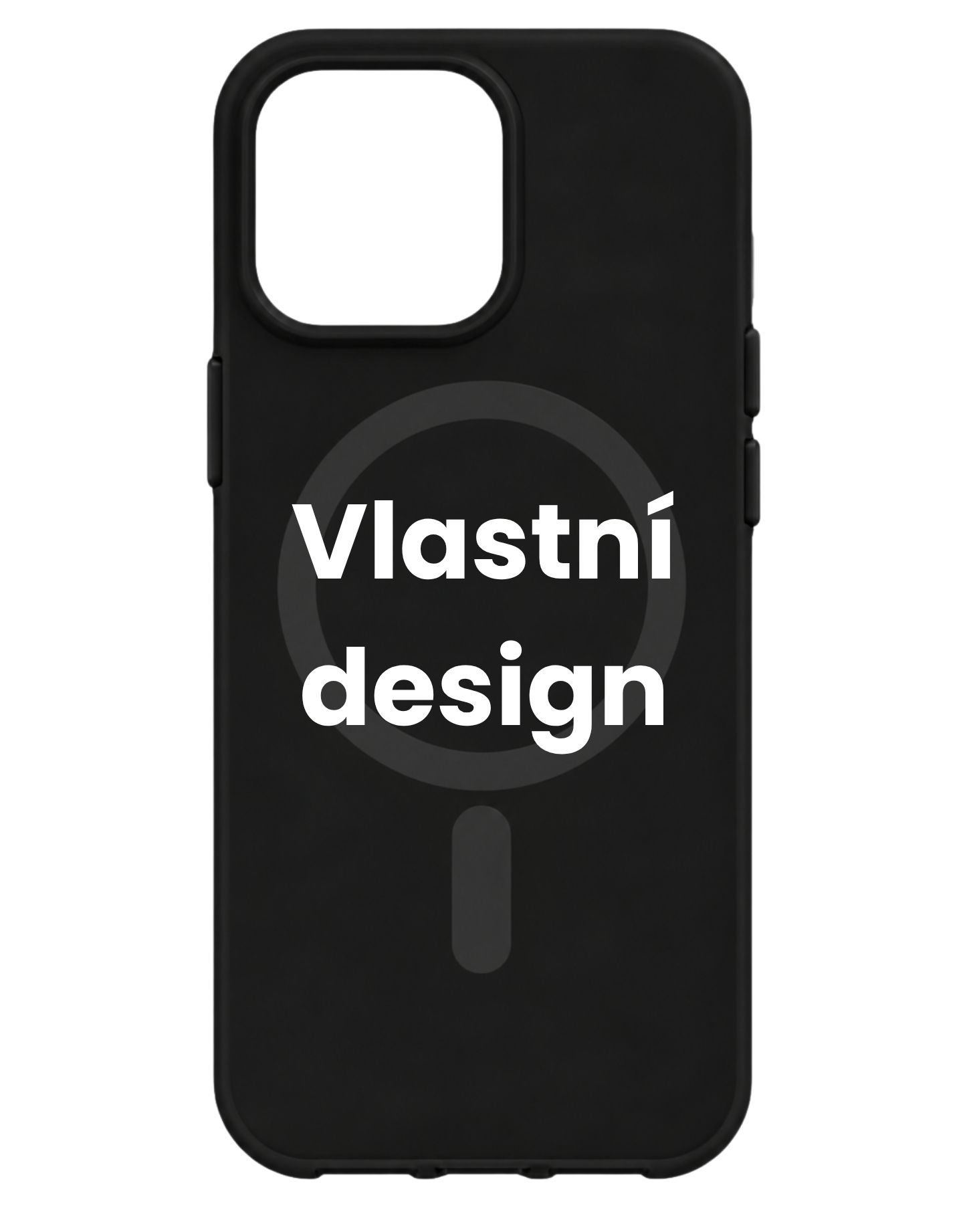 Vlastní design na černý MagSafe kryt na iPhone 13 Pro Max
