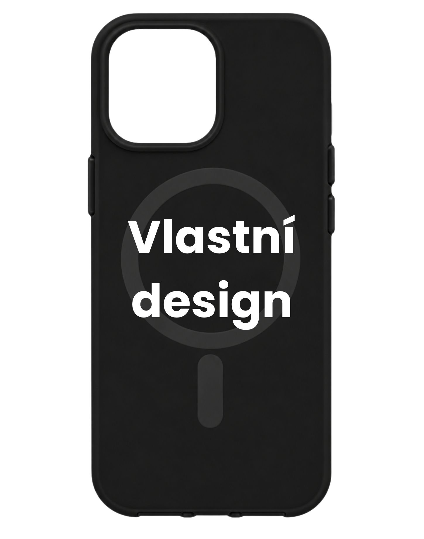 Vlastní design na černý MagSafe kryt na iPhone 14 Plus