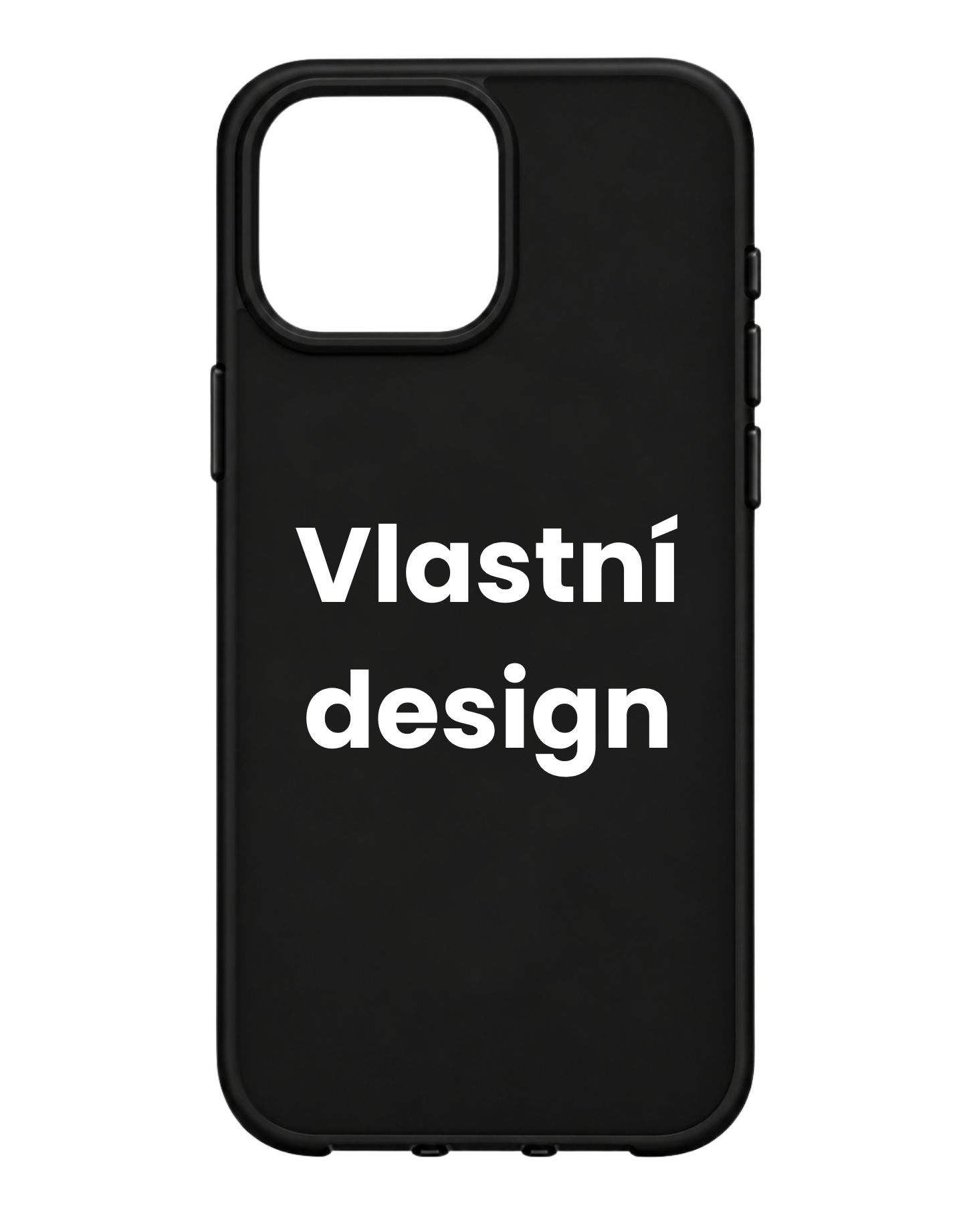 Vlastní design na černý kryt na iPhone 15 Plus