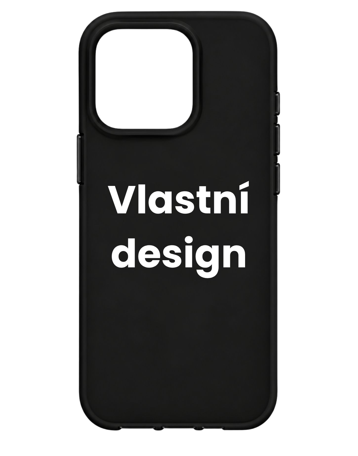 Vlastní design na černý kryt na iPhone 16 Pro