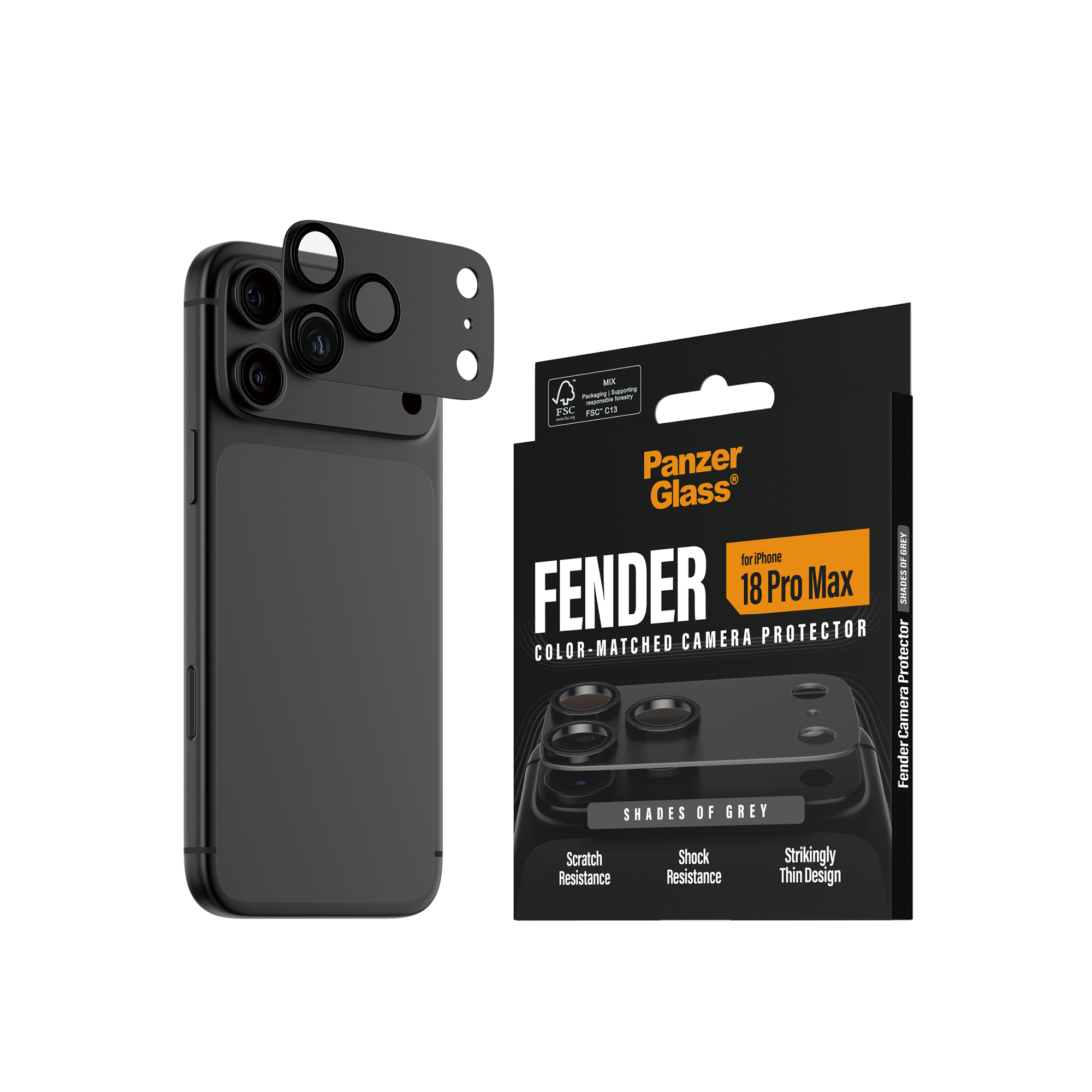 PanzerGlass FENDER Apple iPhone 18 Pro Max černý