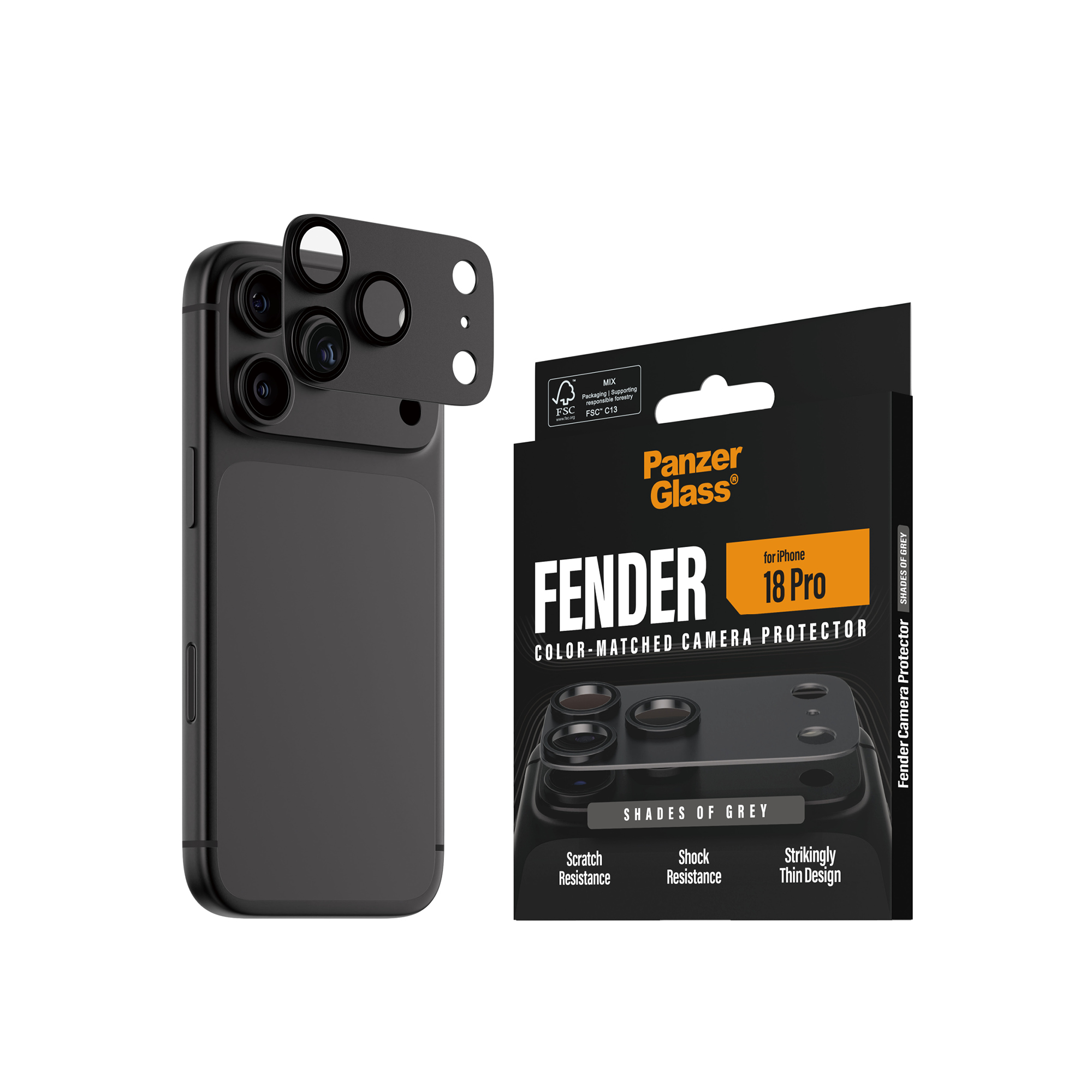 PanzerGlass FENDER Apple iPhone 18 Pro černý