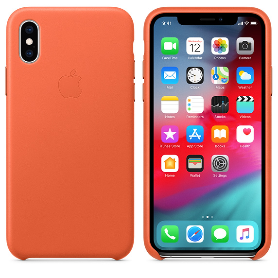 Apple kožené pouzdro iPhone X/XS Sunset