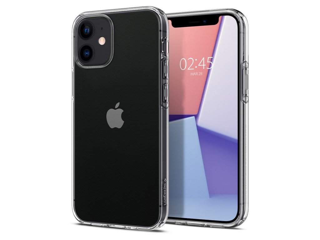 Ochranný kryt na iPhone 12 mini - Spigen, Liquid Crystal Clear