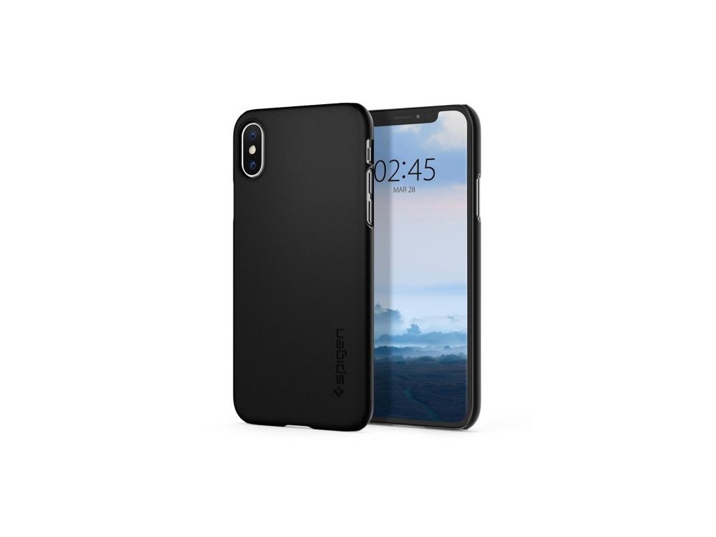 Ochranný kryt pro iPhone Xs/X - Spigen, Thin Fit Black