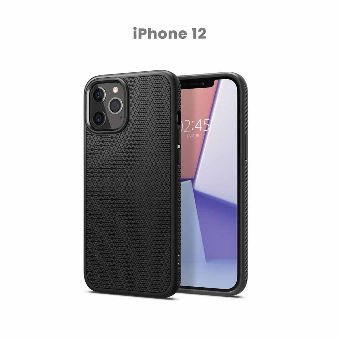 PRÉMIOVÝ kryt na iPhone Spigen Black Vyber model: iPhone 12