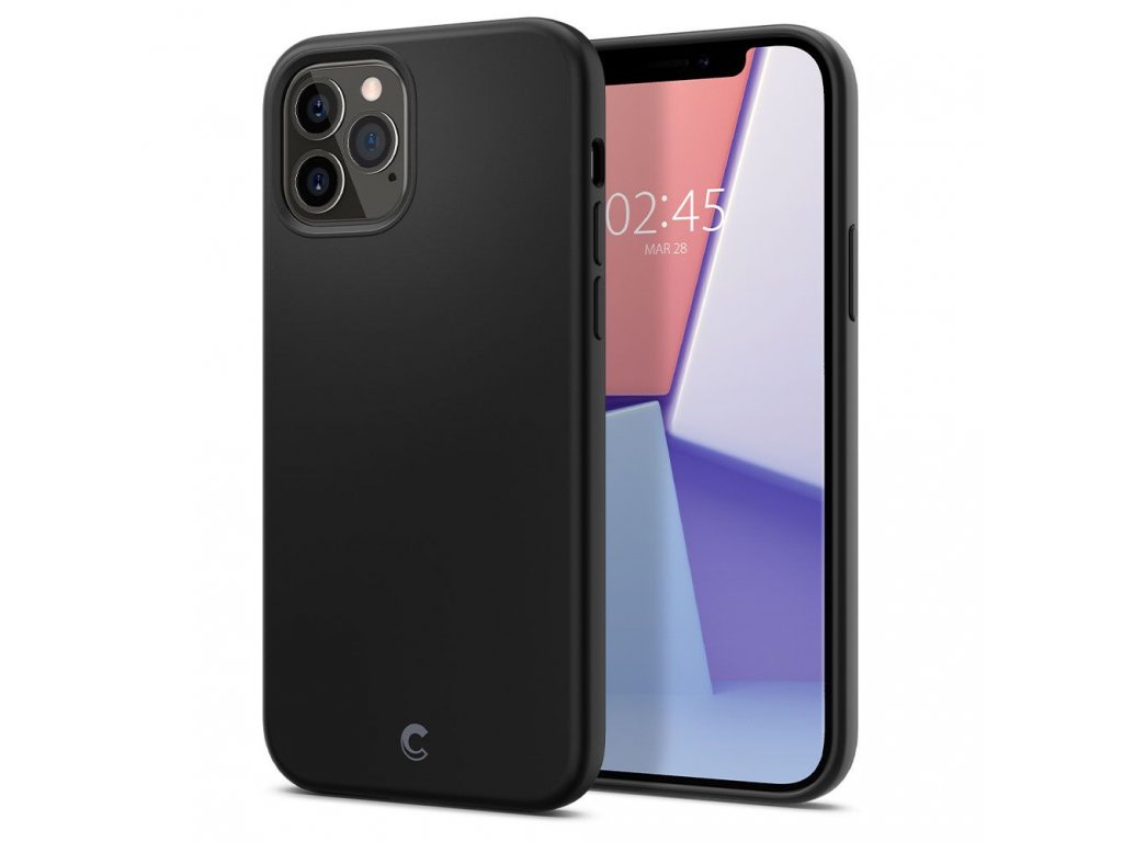 Spigen Ochranný kryt pro iPhone 12 Pro MAX - Spigen, Cyrill Silicone Black