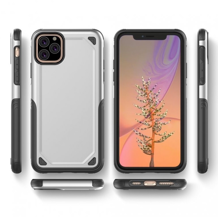 Ochranný kryt pro iPhone 11 Pro - Rugged Armor Silver