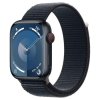 Apple Watch Series 9 45mm GPS (Stav B) Temně inkoustový hliník s temně inkoustovým provlékacím sportovním řemínkem