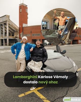 Lamborghini Huracan, který vlastnil Karlos Vémola, má konečně nový polep🤭 Co na něj říkáte?💚