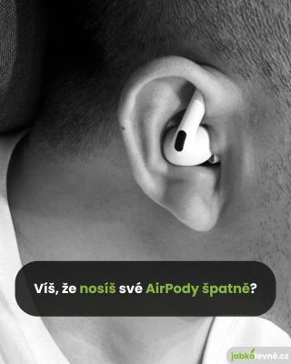 Víš, že své AirPody nosíš špatně?🎧 Na internetu se rozšířila debata o tom, že lidé nosí AirPody špatným způsobem. Diskuzi...